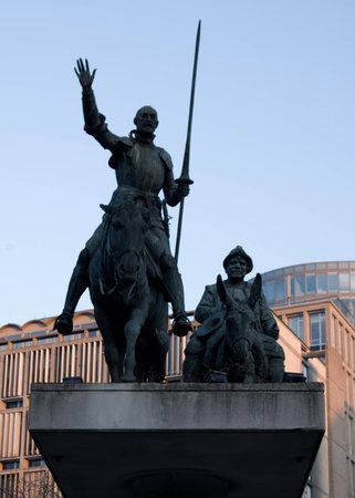 Don Quixote & Sancho Panza Brusselsの写真素材