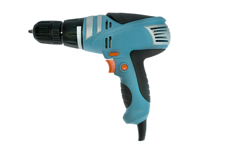 Blue power drillの写真素材