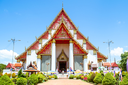 Temple in Wat Phrasrisanpeth Ayutthaya Thailandの写真素材