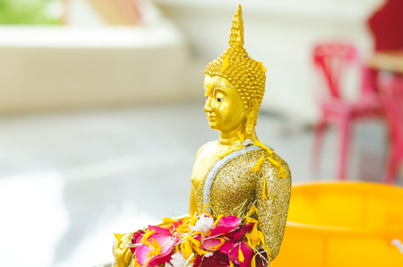 golden buddha statueの写真素材