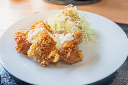 Karaage, Japanese fried chicken, Takachiho, Miyazaki, Kyushu, Japaneseの写真素材