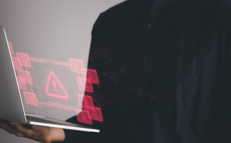 Data Security system concept, Business man is logging into system and  security icon on screen, innovation technology, cloud computing, internet network communicationの写真素材