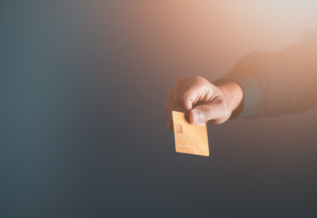 Businessman use credit card for shopping. shopping online concept.の写真素材