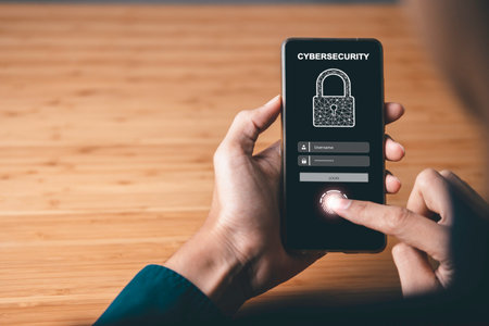 Data Security system concept, Business man use laptop with security icon screen, innovation technology, cloud computing, internet network communicationの写真素材