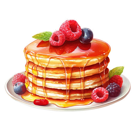 Watercolor painting of cupcake clip art. Bakery dessert.white  background.AI generated, Generative AI.の素材