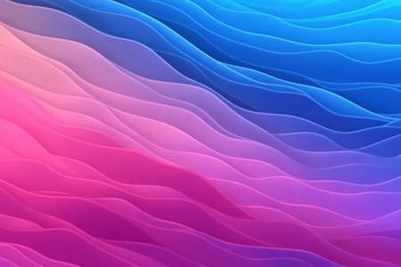 Colorful abstract background. Blue and pink gradient color. textile wave wallpaper.AI generated.Generative AIの素材