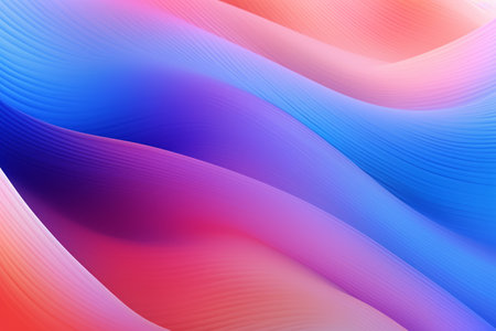 Colorful abstract background. Blue and pink gradient color. textile wave wallpaper.AI generated.Generative AIの素材