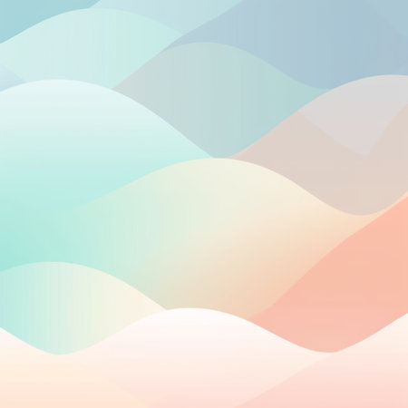 Abstract background of geometric pattern with soft pastel gradient color. AI generated, Generative AI.の素材