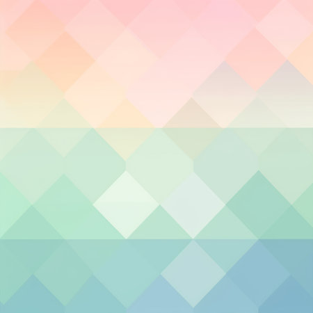 Abstract background of geometric pattern with soft pastel gradient color. AI generated, Generative AI.の素材