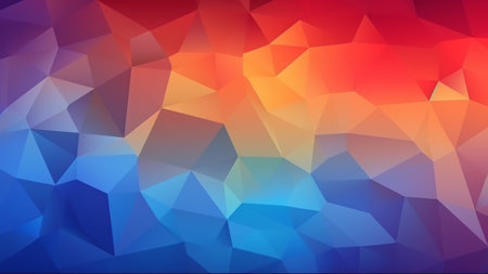 Abstract background of geometric pattern with gradient color. AI generated, Generative AI.の素材
