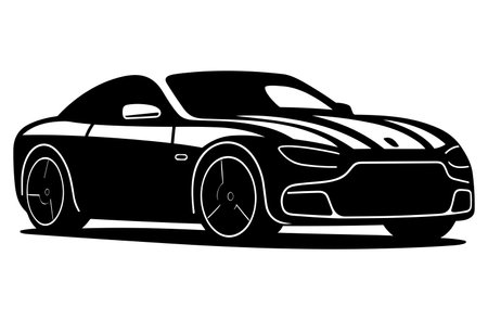 sport car, race car icon vector illustration icon flat style isolate on backgroundのイラスト素材
