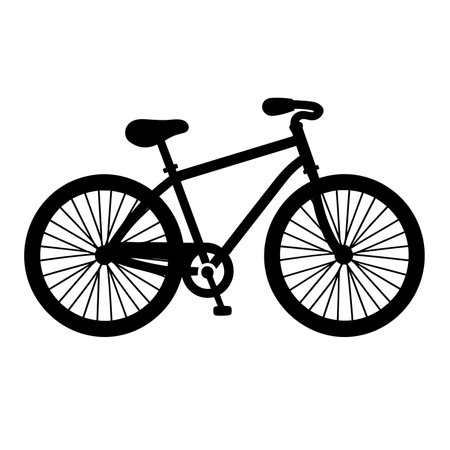 bycycle icon vector illustration icon flat style isolate on backgroundのイラスト素材