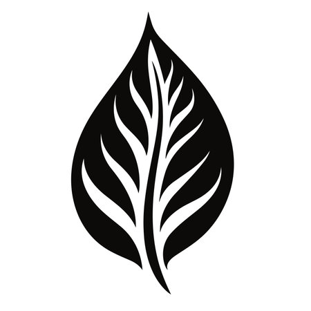 leaf icon vector illustration icon flat style isolate on backgroundのイラスト素材