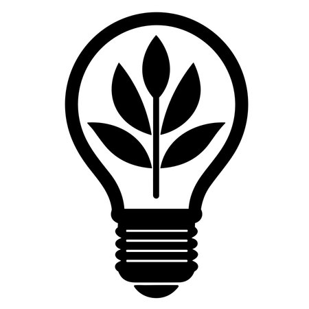 Eco light bulb with tree inside icon vector illustration icon flat style isolate on backgroundのイラスト素材