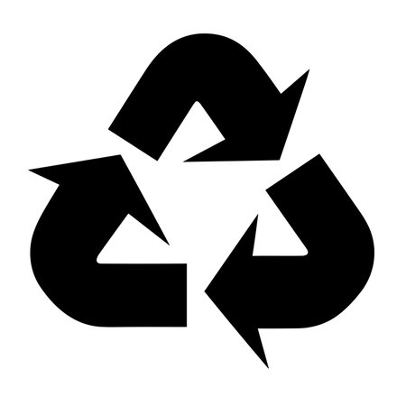 recycle, reuse, recycling icon vector illustration icon flat style isolate on backgroundのイラスト素材