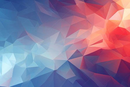 Abstract background of geometric pattern with gradient color. AI generated, Generative AI.の素材