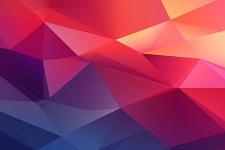 Abstract background of geometric pattern with gradient color. AI generated, Generative AI.の素材