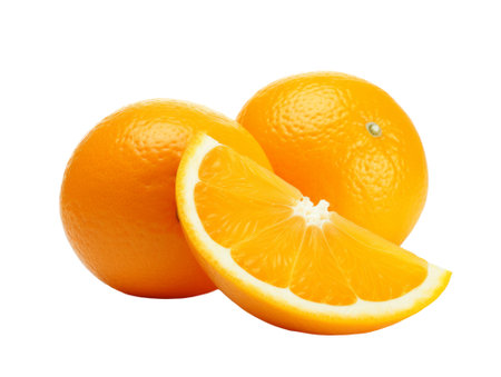 orange isolated on transparent background.fruit and vegetable for food element. food and healthy concept.の素材