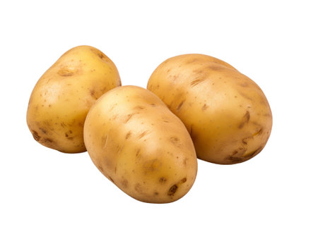 potato isolated on transparent background.fruit and vegetable for food element. food and healthy concept.の素材