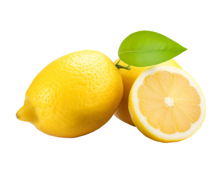 lemon isolated on transparent background.fruit and vegetable for food element. food and healthy concept.の素材
