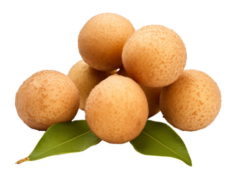 longan isolated on transparent background.fruit and vegetable for food element. food and healthy concept.の素材