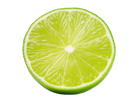 lime isolated on transparent background.fruit and vegetable for food element. food and healthy concept.の素材
