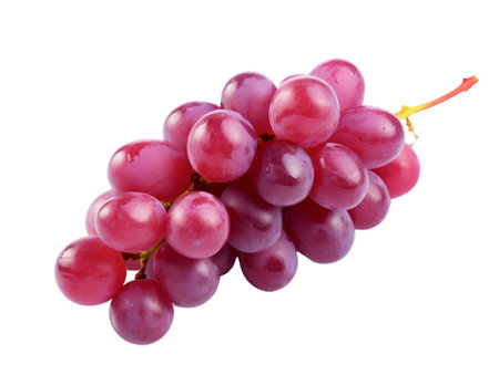 purple grape isolated on transparent background.fruit and vegetable for food element. food and healthy concept.の素材