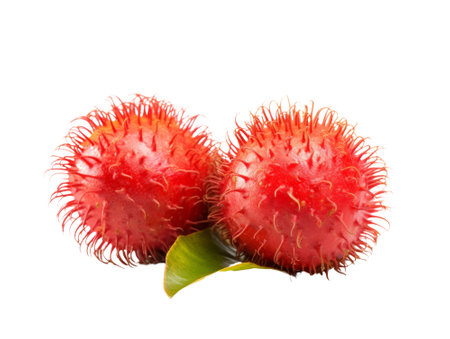 rambutan isolated on transparent background.fruit and vegetable for food element. food and healthy concept.の素材