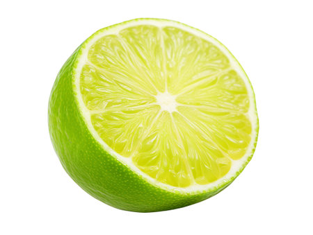 lime isolated on transparent background.fruit and vegetable for food element. food and healthy concept.の素材