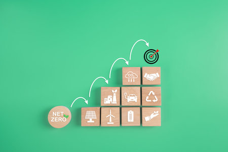 Net Zero  Global Warming and Climate Change problem.green energy and sustainable solutions to reduce...