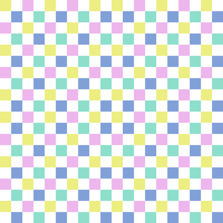 Abstract seamless fabric Background of geometric square pattern with pastel tone for wallpaper,fabric,printing and posterのイラスト素材