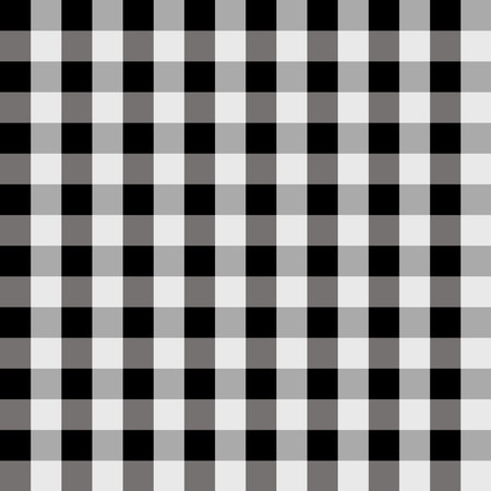 Abstract seamless fabric Background of Gingham fabric pattern with white and black color for wallpaper,fabric,printing and posterのイラスト素材