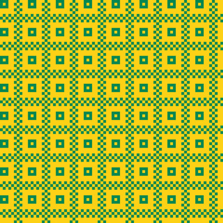 Abstract pixel art seamless fabric Background of geometric square pattern with colorful tone for wallpaper,fabric,printing and posterのイラスト素材