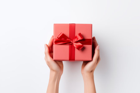 Christmas gift box for christmas and happy new year celebration conceptの素材
