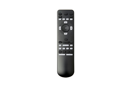 remote control television black color  isolated on transparent backgroundの素材
