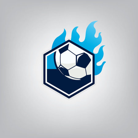 Soccer  emblem design,vector illustrationのイラスト素材