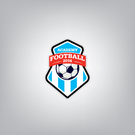 Soccer  Design Template l Football badge team identity l Soccer Football T-shirt graphic l Vector illustrationのイラスト素材