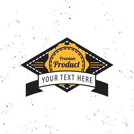 vintage badge template , label,vector illustrationのイラスト素材