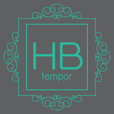 luxury monogram design template,elegant line art,business sign,boutique logo , premium insignia,vector illustrationのイラスト素材
