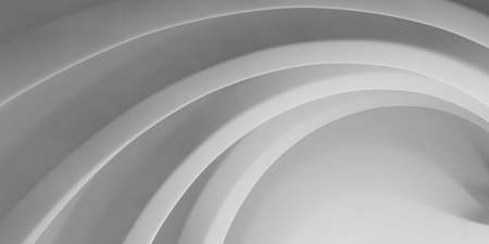 Abstract white Architecture Background.  3d render. Modern Geometric Wallpaper. Futuristic Technology Designの写真素材