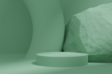 Premium minimal podium studio background for product display. Abstract Background Scene 3d Render...