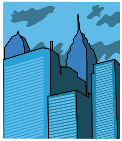 buildingsのイラスト素材
