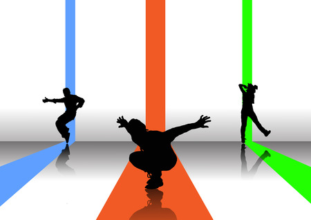 dancer backgroundのイラスト素材