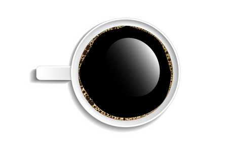 an illustration of a cup of coffee. Illustrationのイラスト素材