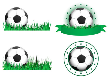 Illustration of a Soccer banners  Eps version 10 のイラスト素材