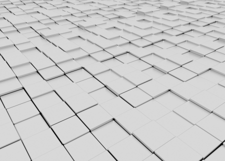 a 3d rendered image of 3d blocksの写真素材
