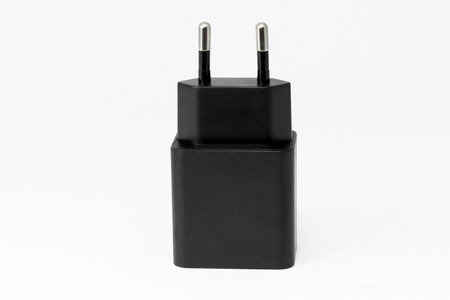 Mobile phone charger cable isolate on white background