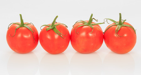 Tomato on whiteの写真素材
