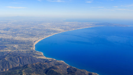 Scene viewing on top of USA, daytimeの写真素材