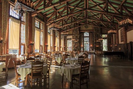 Yosemite, The Ahwahnee Hotelのeditorial素材